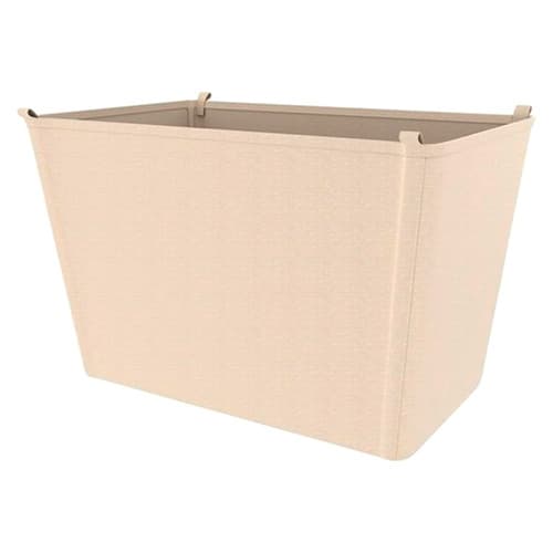 14-25/32" x 14-5/8" x 22-3/4" Canvas Closet Basket Liner, Tan Finish