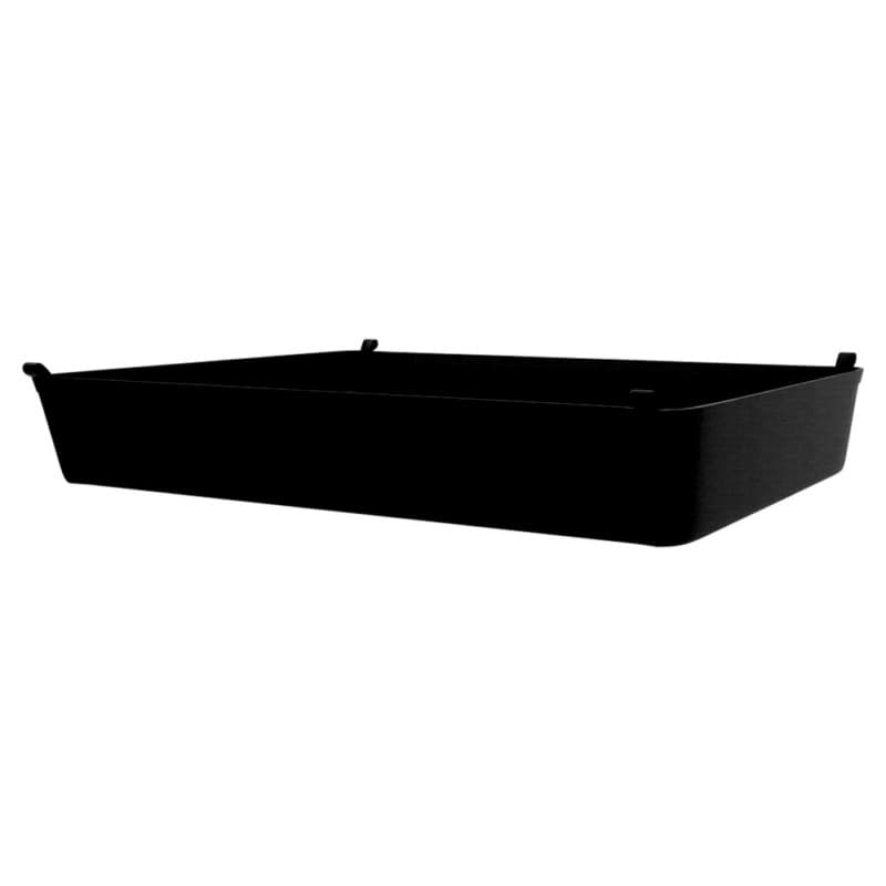 3-25/32" x 18-5/8" x 22-3/4" Canvas Closet Basket Liner, Black Finish