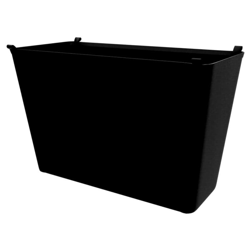 18" x 12" x 30" Canvas Closet Basket Liner, Black Finish