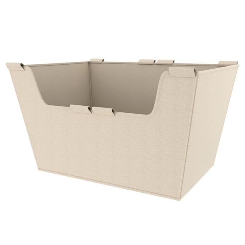 10" x 14" x 18" Wide Sidelines Canvas Closet Basket Liner, Tan Finish