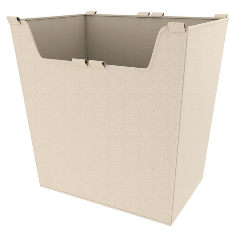 17" x 14" x 18" Wide Sidelines Canvas Closet Basket Liner, Tan Finish