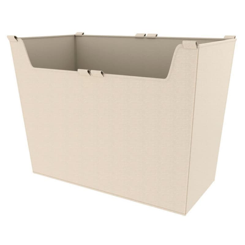 17" x 14" x 24" Wide Sidelines Canvas Closet Basket Liner, Tan Finish
