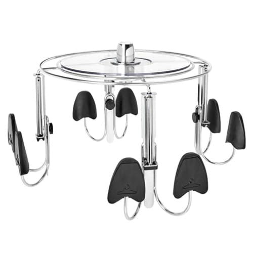 18" Men's Lazy Shoe-Zen with Extra Shelf, Chrome Finish