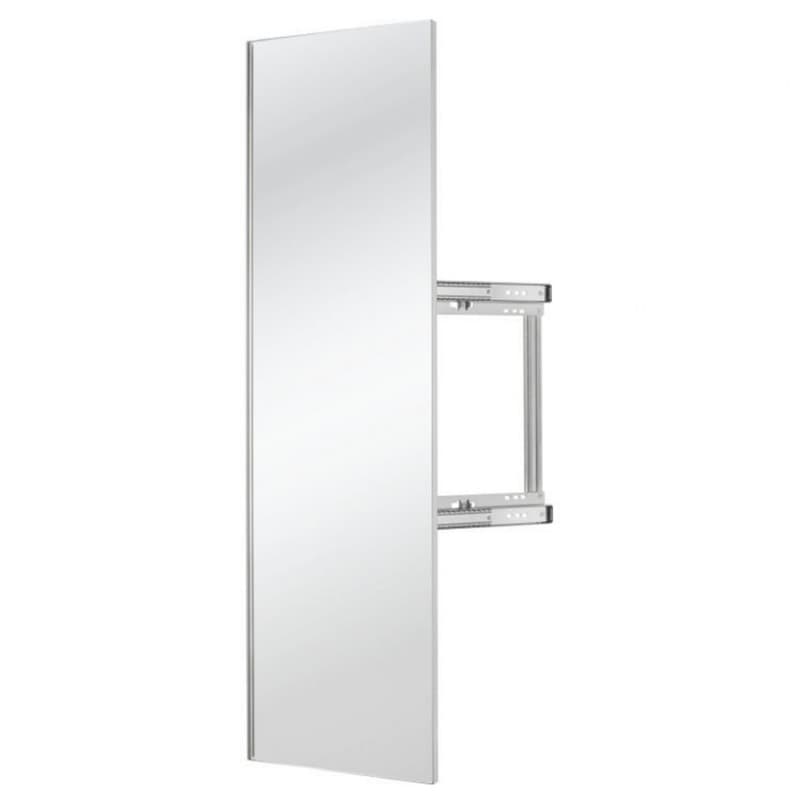 2" Sidelines Pull-Out Closet Mirror, Silver Finish, 48" Height