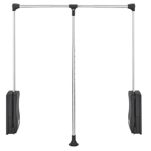 26" - 35" Pull Down Closet Rod, Chrome Finish