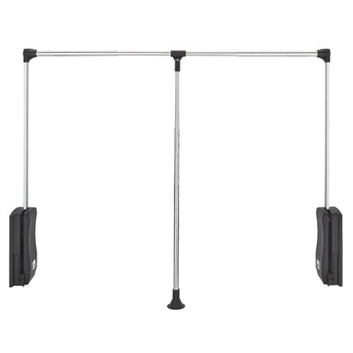 35" - 48" Pull Down Closet Rod, Chrome Finish