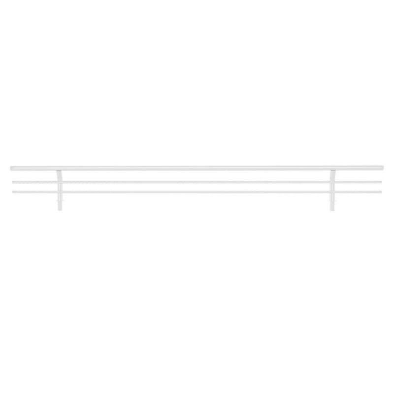 17" Sidelines Wire Shoe Rail, Chrome Finish