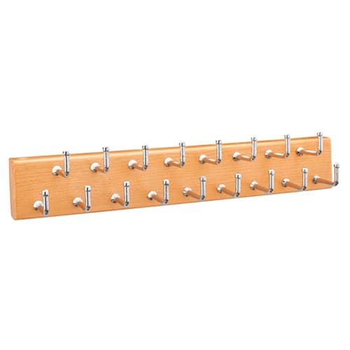 14" Pull-Out Belt Rack, Natural Finish