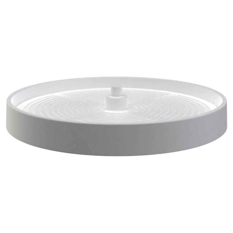 LD-2061 18" Full-Circle 1 Tray Lazy Susan, White