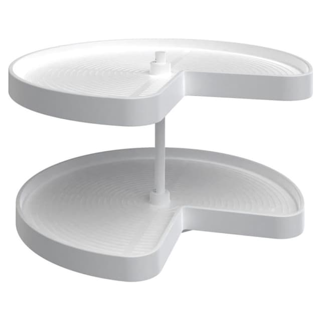 Rev-A-Shelf Corporation LD-2472 Lazy Daisy Series Kidney Lazy Susan Tray with Bearings, 2 Tray
