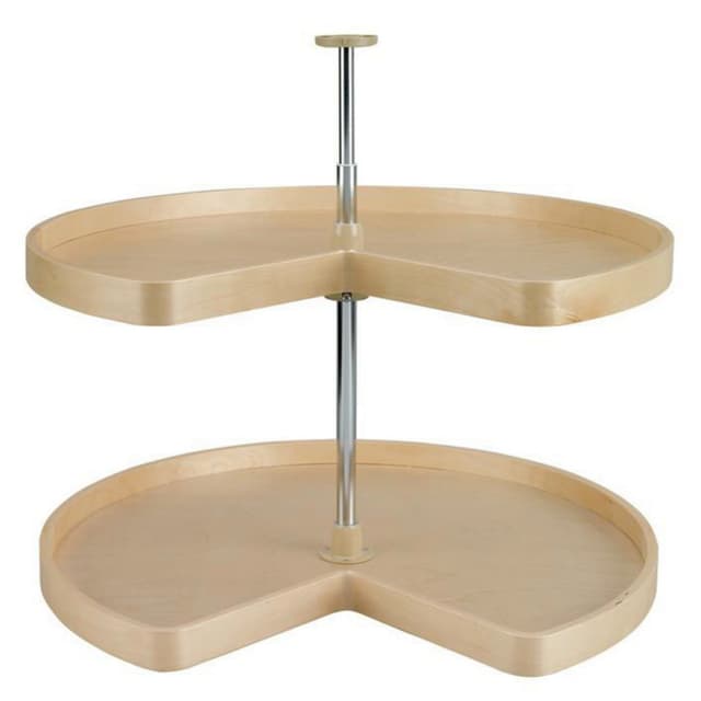 Rev-A-Shelf Corporation LD-4BW-472 Lazy Daisy Series Kidney Lazy Susan Set, 2 Tray