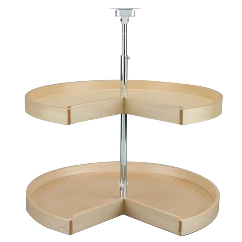 28" Pie Cut 2 Tray Lazy Susan