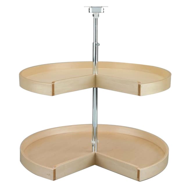 28" Pie Cut 2 Tray Lazy Susan