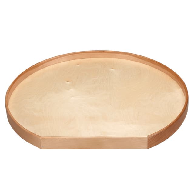 Rev-A-Shelf Corporation LD-4NW-201 Lazy Daisy Series D-Shape Lazy Susan Tray with Bearings, 1 Tray