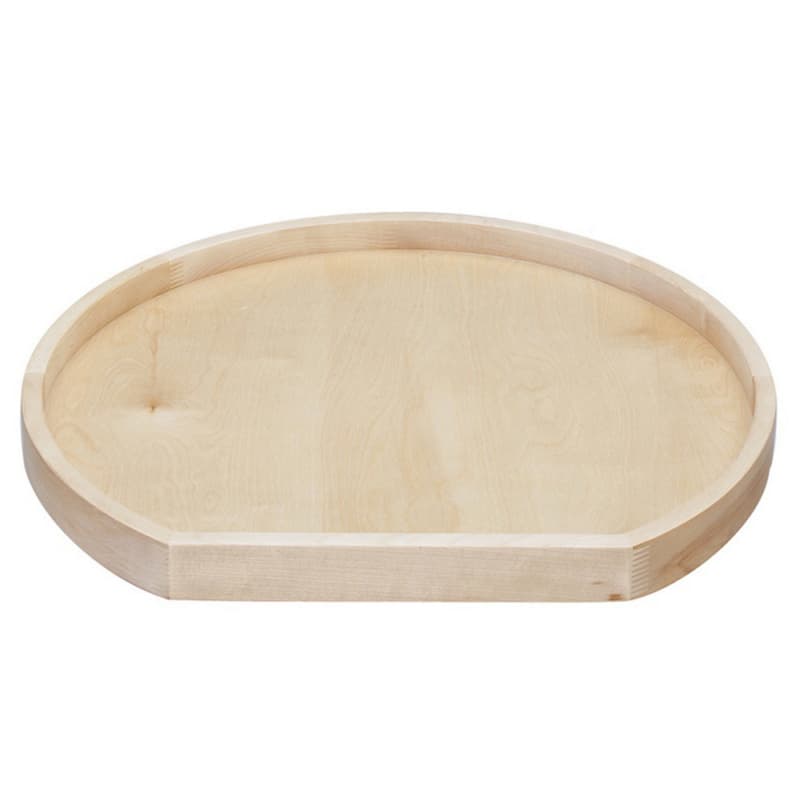 28" D-Shape 1 Tray Lazy Susan with Steel Bearing