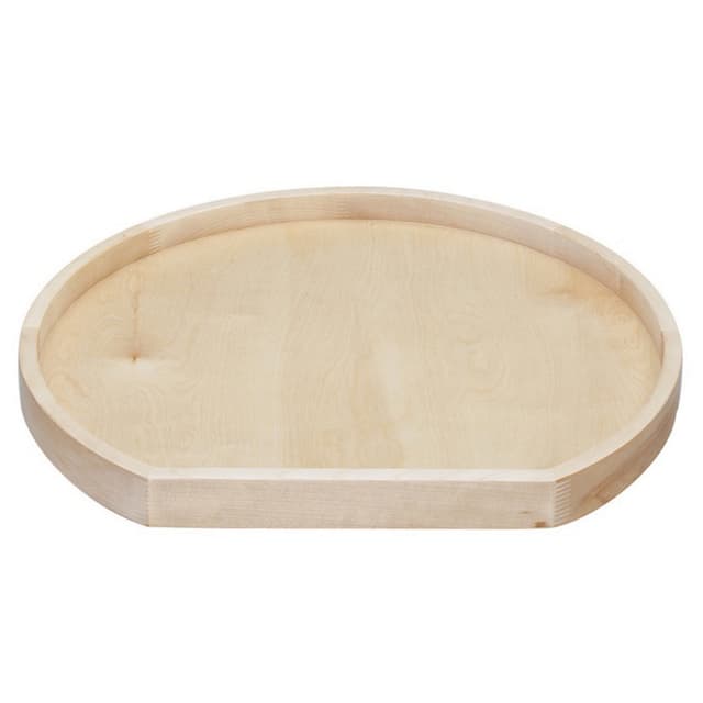 28" D-Shape 1 Tray Lazy Susan with Steel Bearing