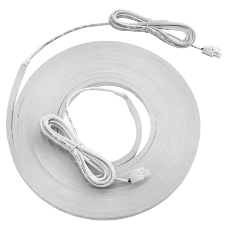 12V LED 3W Side-Emitting Warm White Neoloop Flexible Silicone Lighting, 16.4' Roll, White