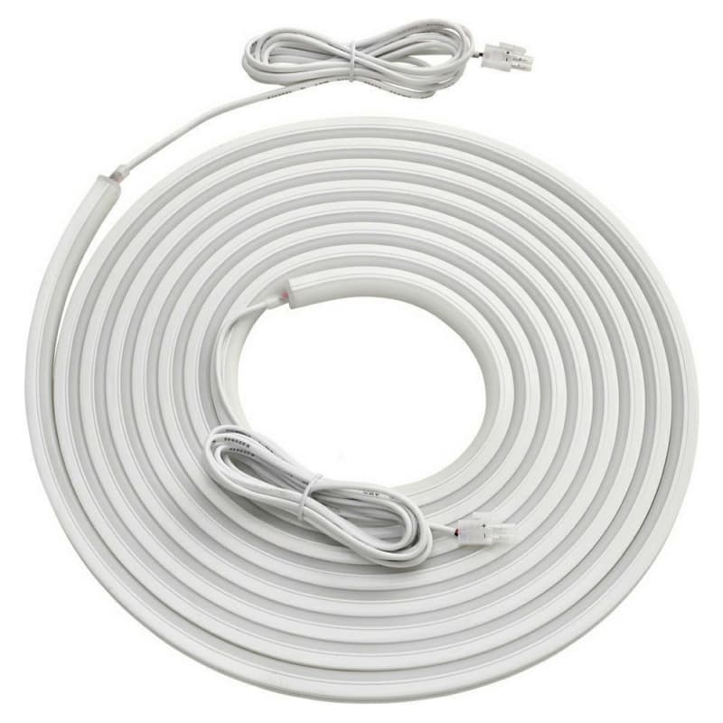 12V LED 3W Top-Emitting Cool White Neoloop Flexible Silicone Lighting, 16.4' Roll, White