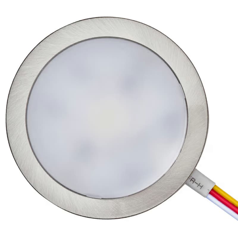 Power Pockit 24V LED 4W Warm White-Daylight Puck Light, Nickel