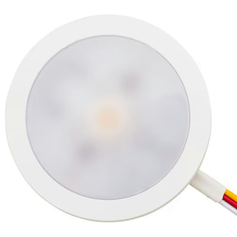 Power Pockit 24V LED 4W Warm White-Daylight Puck Light, White