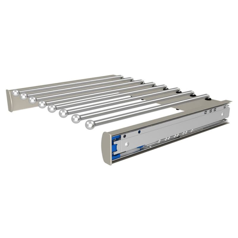 30" Sidelines Pullout Pant Rack, Satin Nickel Finish