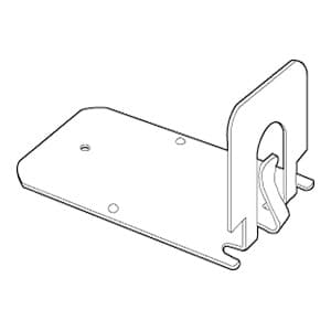 2-1/2" Utility Card Holder, Zinc Finish