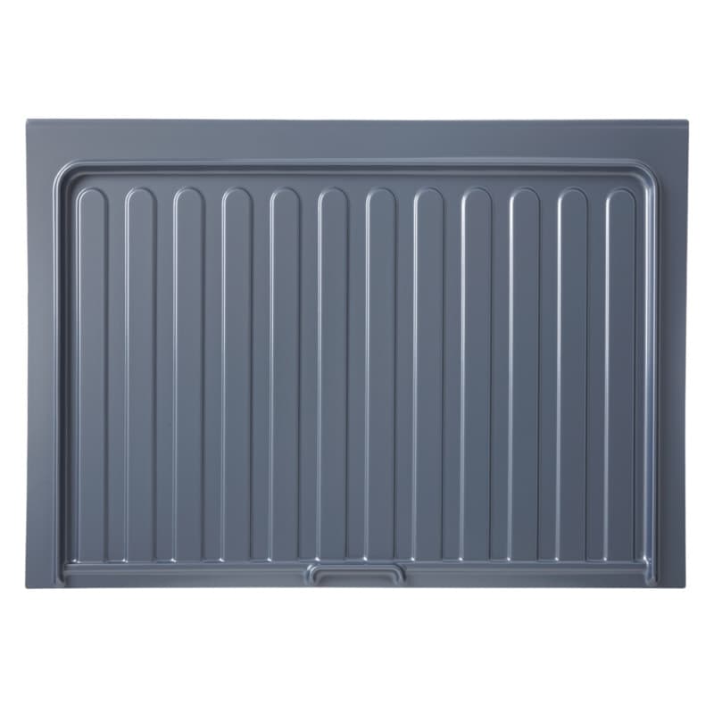 34-1/2" Polystyrene Sink Base Drip Tray, Metallic Silver