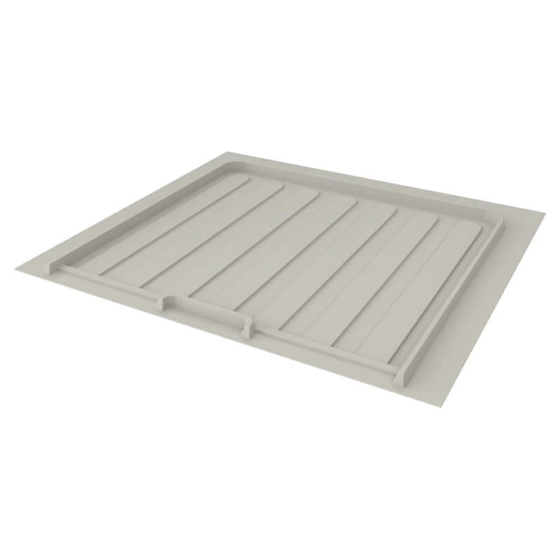 19-1/2" - 22-1/2" Flexible Vanity Drip Tray, Matte Gray