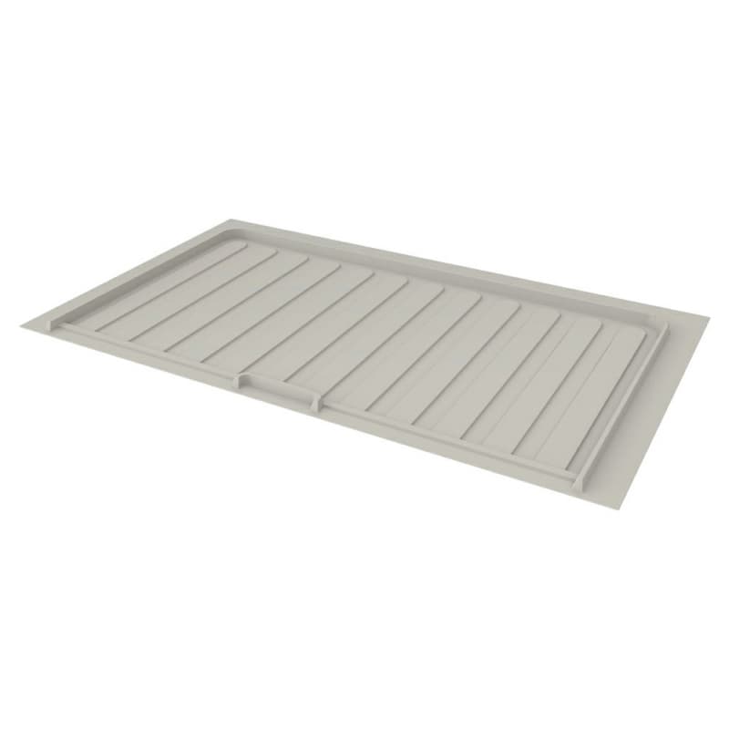 31-1/2" - 34-1/2" Flexible Vanity Drip Tray, Matte Gray