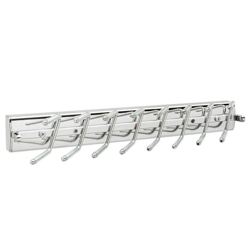 13-15/32" Sidelines Pop-Out Tie Rack, Chrome Finish