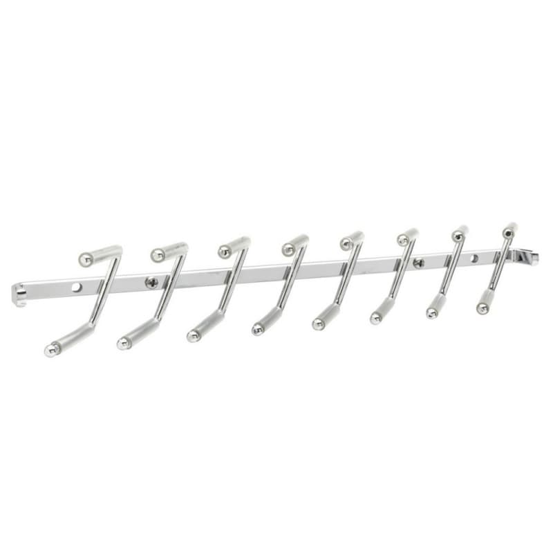 13-15/32" Sidelines Wall-Mount Tie Rack, Chrome Finish