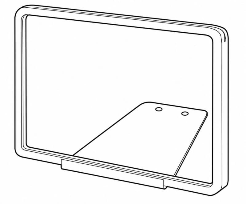 11" x 7" Sign Holder, Britetone