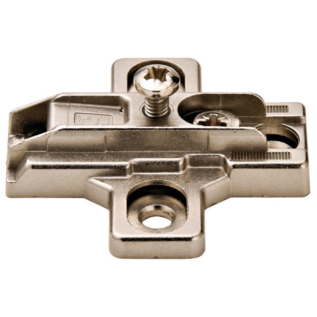 Salice Wing Mounting Plate, Slide-On, Cam Height Adjustment, Screw-On, B2R3Exx
