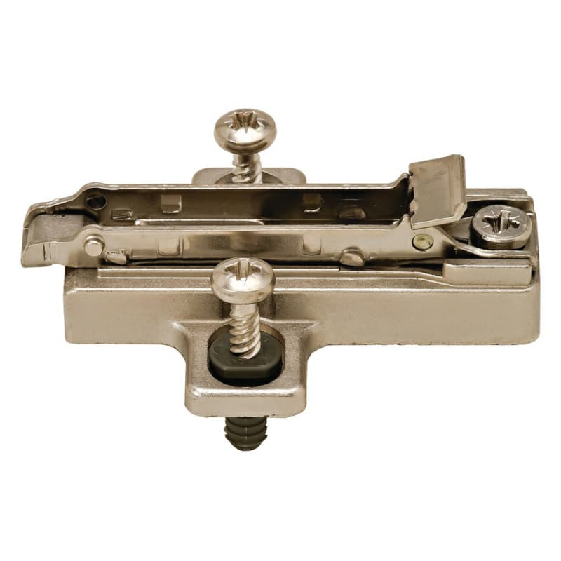 Clip-On 2-Cam Adjustable Wing Mounting Plate, Nickel-Plated, Screw-On, 3mm