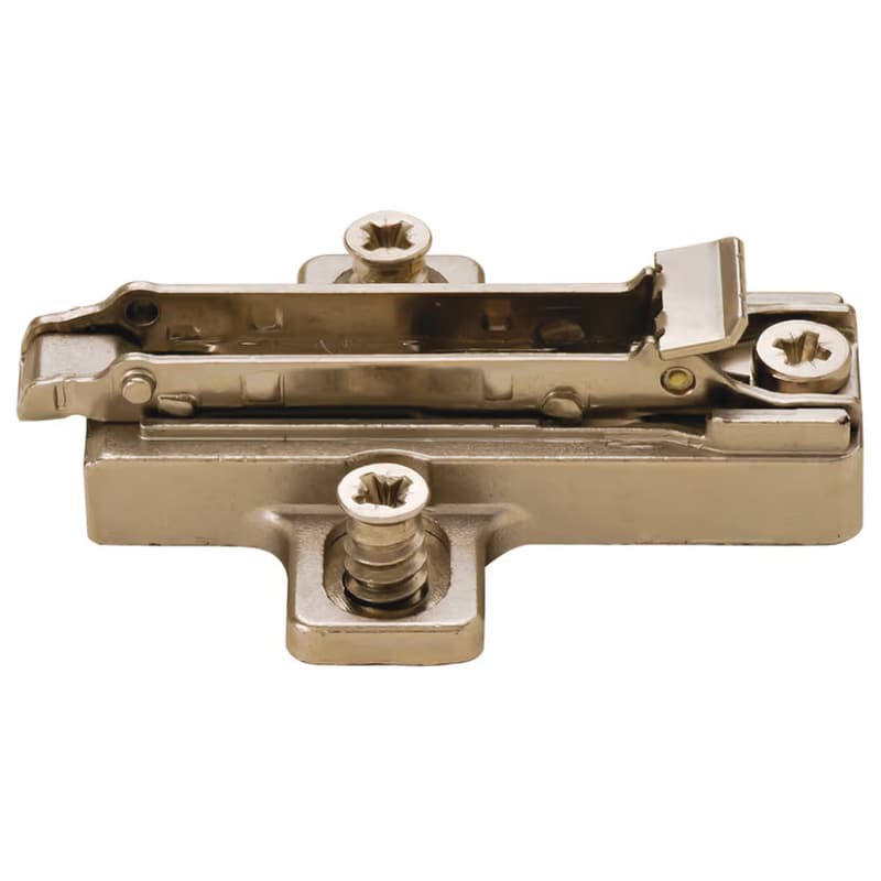 Wing Mounting Plate with Euro Screw, Nickel-Plated, 21mm