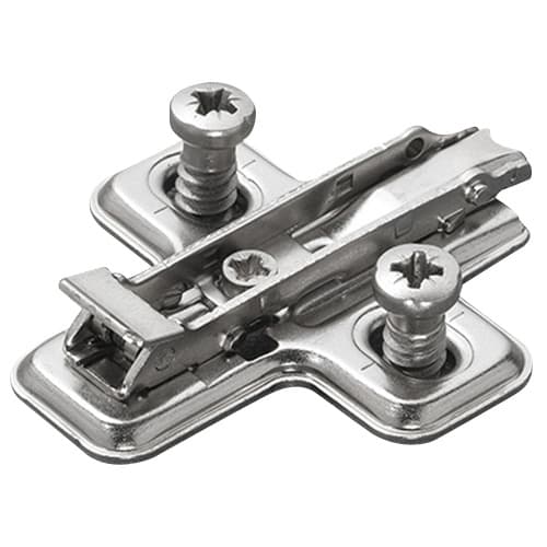 Domi Snap-On 1-Cam Mounting Plate with Euro Screw, Nickel-Plated, 0mm