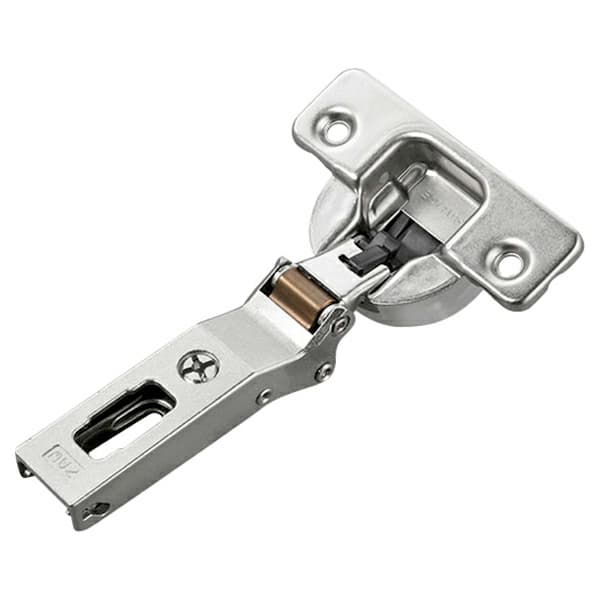 Series 700 -30° Negative Angled Corner 110° Opening Hinge with Self-Closing, 45mm Bore Pattern, Nickel, Screw-On (150/Box)