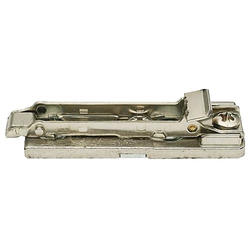 Domi 2-Way Cam Adjustment In-Line Mounting Plate, Nickel-Plated, Screw-On, 2mm