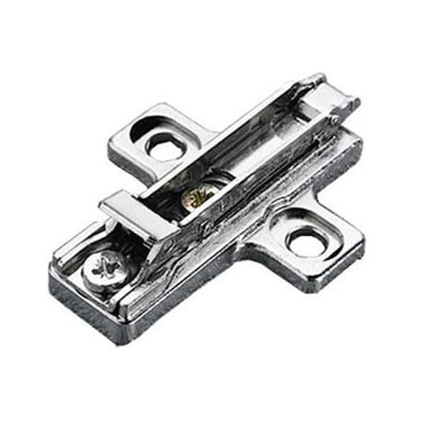 Domi 2-Cam Adjustable Wing Mounting Plate, Nickel-Plated, Screw-On, 2mm