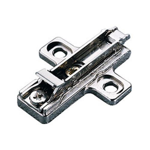 Domi 2-Cam Adjustable Wing Mounting Plate, Nickel-Plated, Screw-On, 6mm