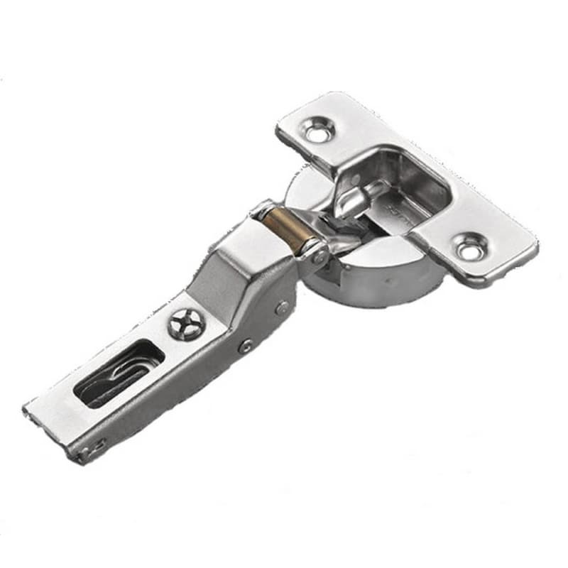 Series 100 105° Opening Hinge, 45mm Bore Pattern, Silentia+ Soft-Closing, Half Overlay, Nickel-Plated, Logica