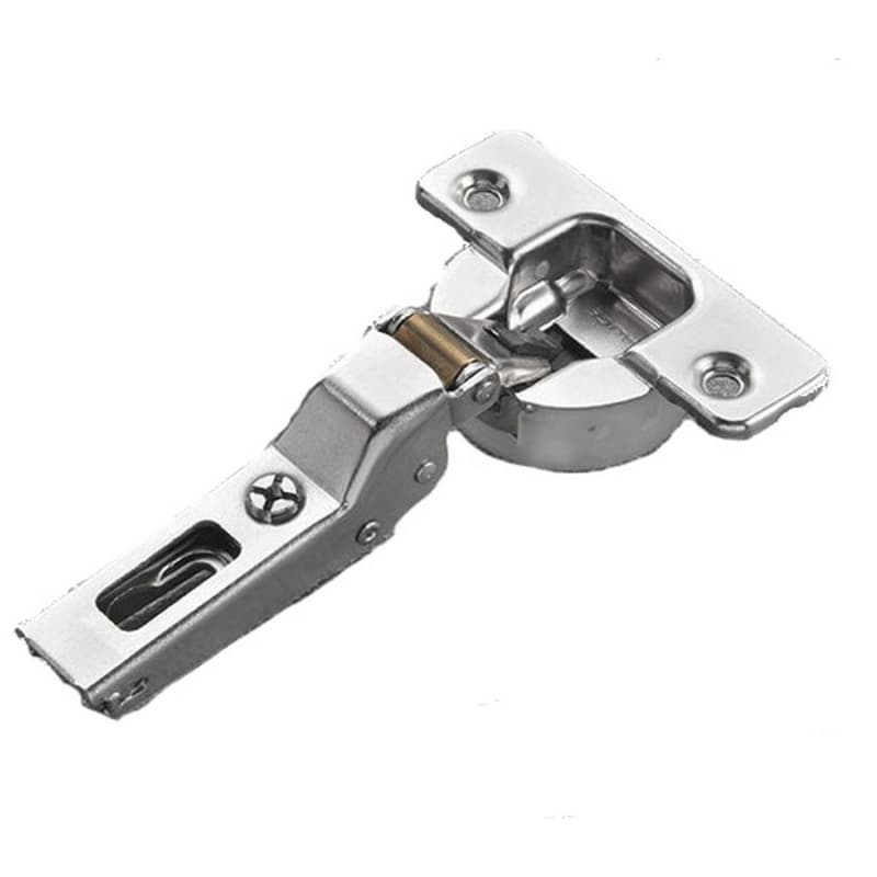 Series 100 105° Opening Hinge, 45mm Bore Pattern, Silentia+ Soft-Closing, Half Overlay, Titanium, Screw-On