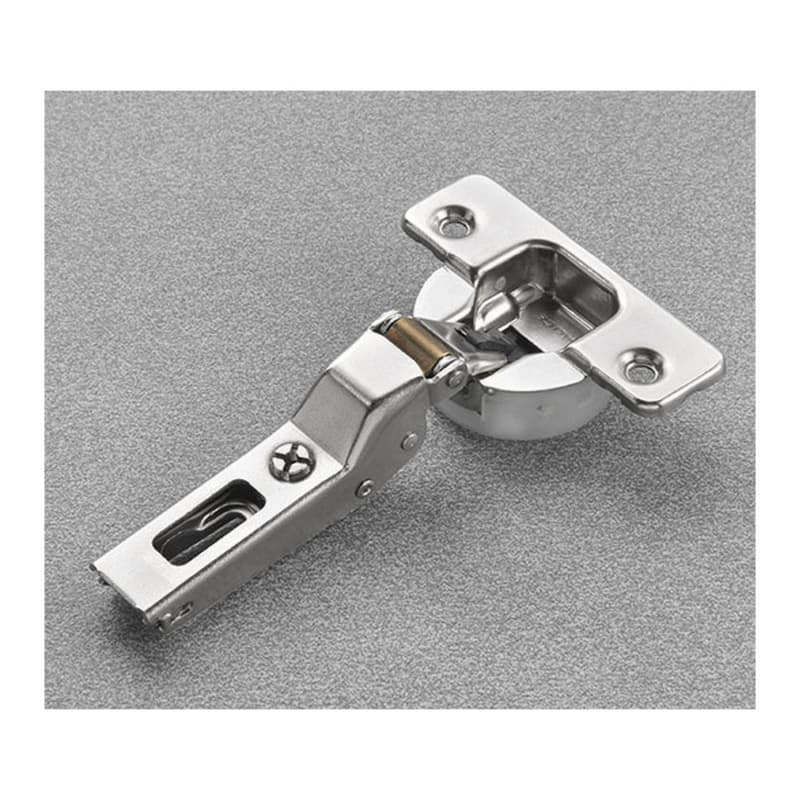Series 100 105° Opening Hinge, 45mm Bore Pattern, Silentia+ Soft-Closing, Half Overlay, Nickel-Plated, Dowelled