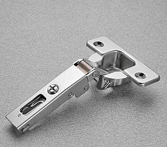 Series 200 120° Opening Hinge, 45mm Bore Pattern, Self-Closing, Full Overlay, Nickel-Plated, Logica