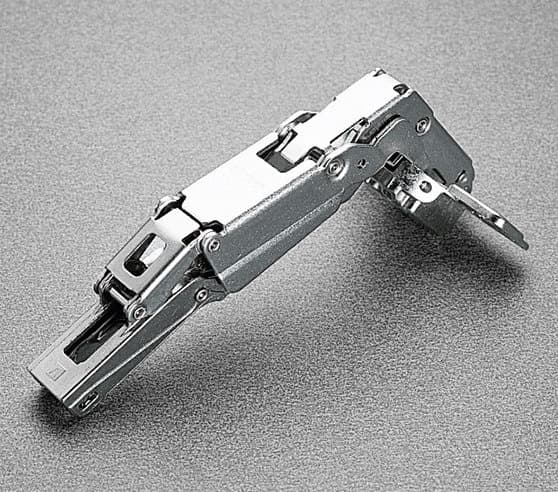 Series 200 165° Opening Hinge, 45mm Bore Pattern, Self-Closing, Full Overlay, Nickel-Plated, Logica