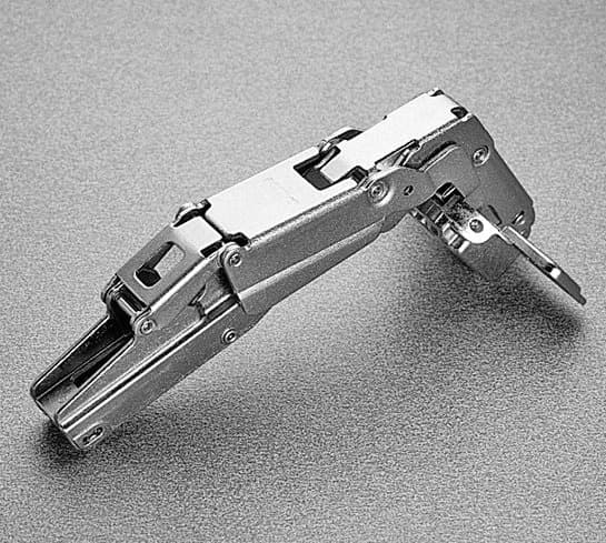 Series 200 165° Opening Hinge, 45mm Bore Pattern, Self-Closing, Half Overlay, Nickel-Plated, Logica