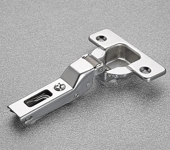 Series 200 110° Opening Hinge, 45mm Bore Pattern, Free-Swinging, Half Overlay, Nickel-Plated, Screw-On