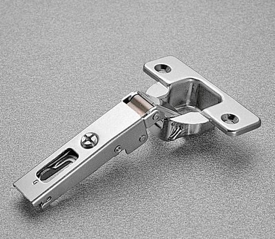 Series 200 120° Opening Hinge, 45mm Bore Pattern, Free-Swinging, Full Overlay, Nickel-Plated, Screw-On