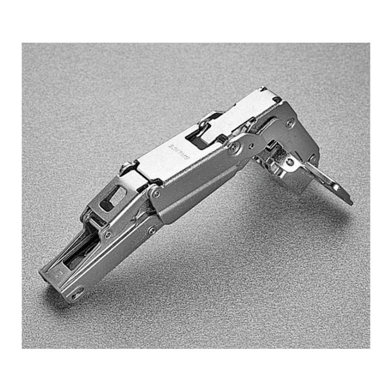 Series 200 165° Opening Hinge, 45mm Bore Pattern, Self-Closing, 1/2" Overlay, Nickel-Plated, Screw-On