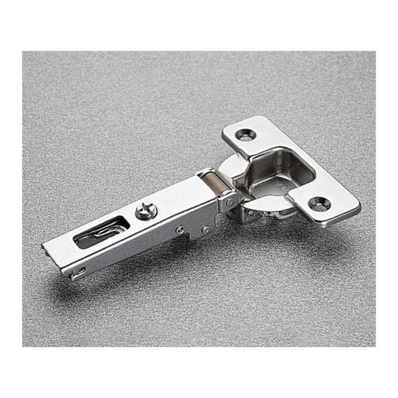 Series 200 110° Opening Hinge, 45mm Bore Pattern, Self-Closing, Full Overlay, Nickel-Plated, Dowelled